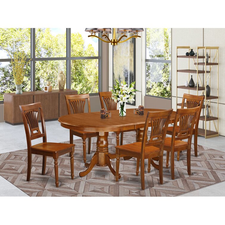 Lark Manor Ruhlman Butterfly Leaf Solid Wood Dining Set And Reviews Wayfair 0784